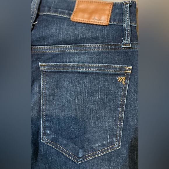 MADEWELL High Rise Skinny Dark Wash Jeans, Size 24P - Picture 5 of 5